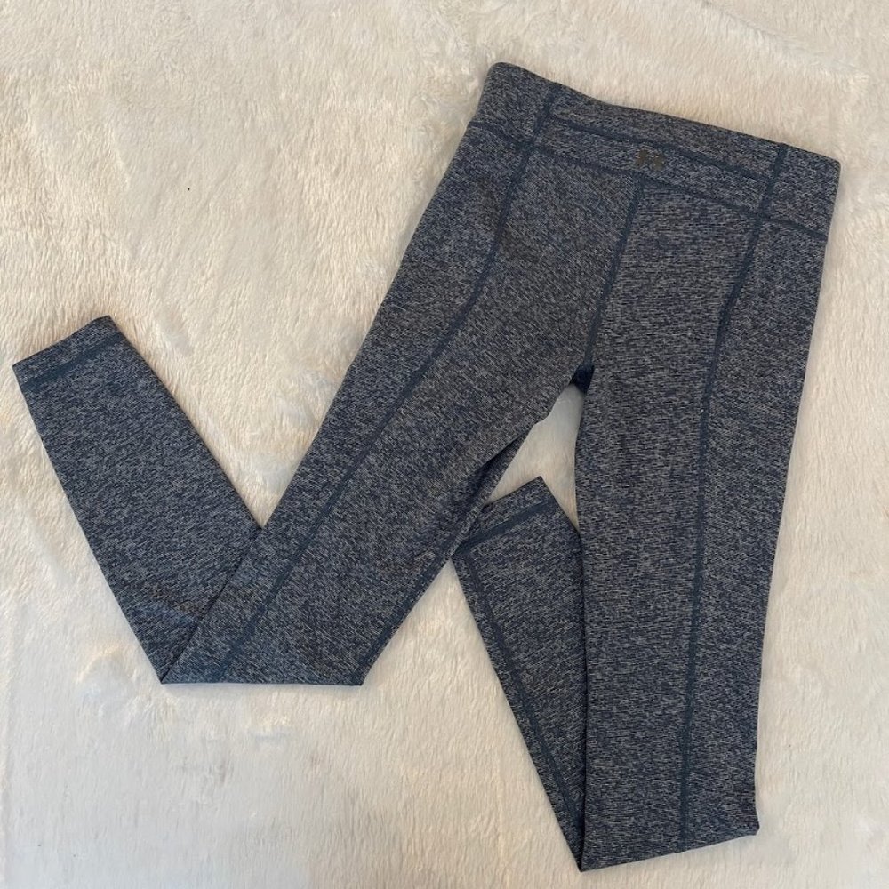 2081 Under Armour StudioLux Fitted Leggings Blue-Grey Size XS - Picture 3 of 4